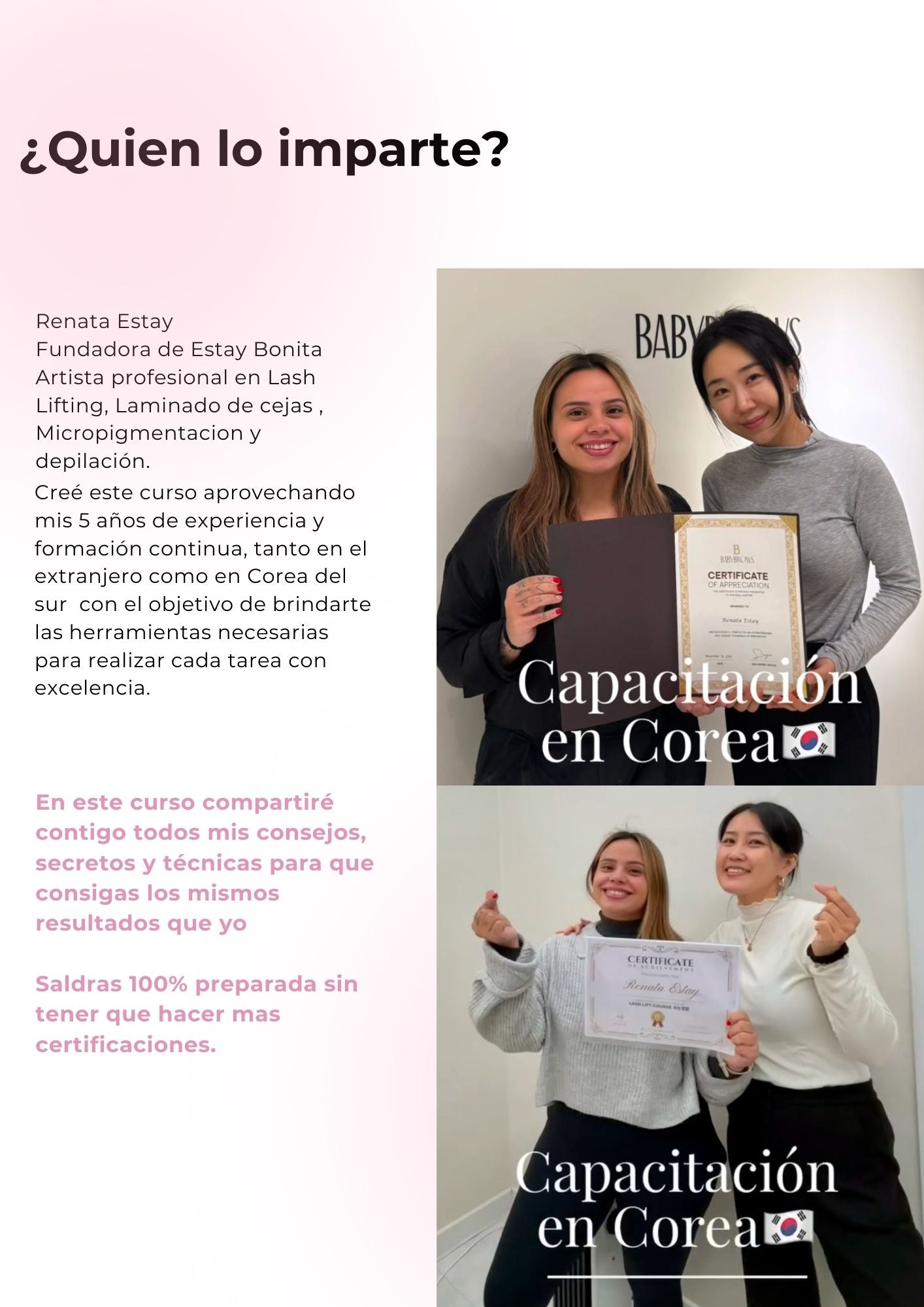 CURSO DE LIFTING DE PESTAÑAS TRADICIONAL / COREANO (Presencial)