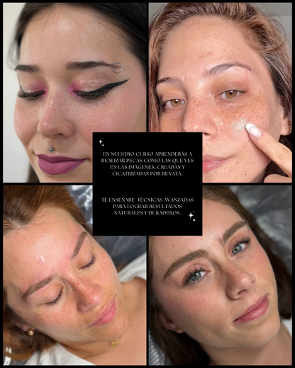 ✨ Curso de Micropigmentación de Pecas  Modalidad: Online
